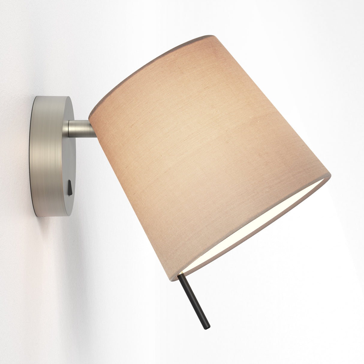 Astro Mitsu Wall Base Matt Nickel Interior Wall Light