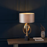 Amos Hatfield Table Lamp Antique Gold & Mink –  from Amos Lighting + Home