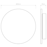 Astro Eclipse Round 250 LED 3000K Plaster Interior Wall Light