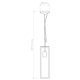 Astro Harvard Pendant Textured Black Outdoor Pendant Light