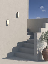 Astro Montreal Oval Textured Black Outdoor Wall Light