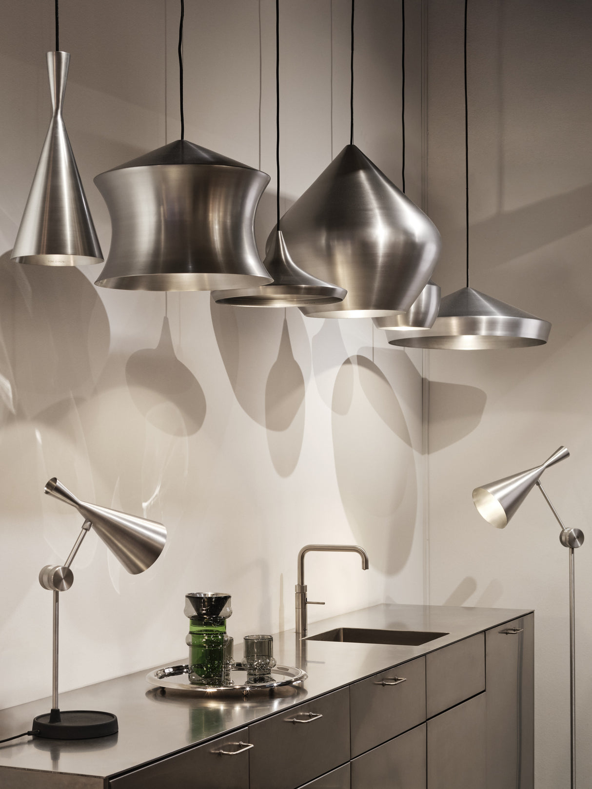 Tom Dixon Beat Shade Waist Unbeaten Aluminium