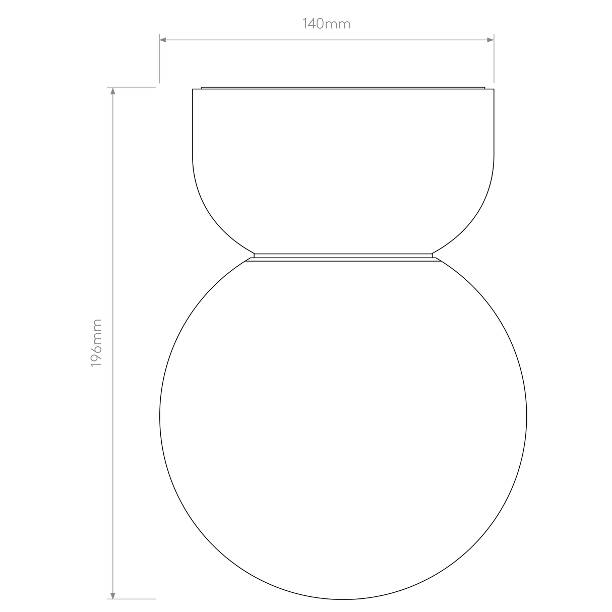 Astro Lyra Ceiling 140 Gloss Glaze White Bathroom Ceiling Light