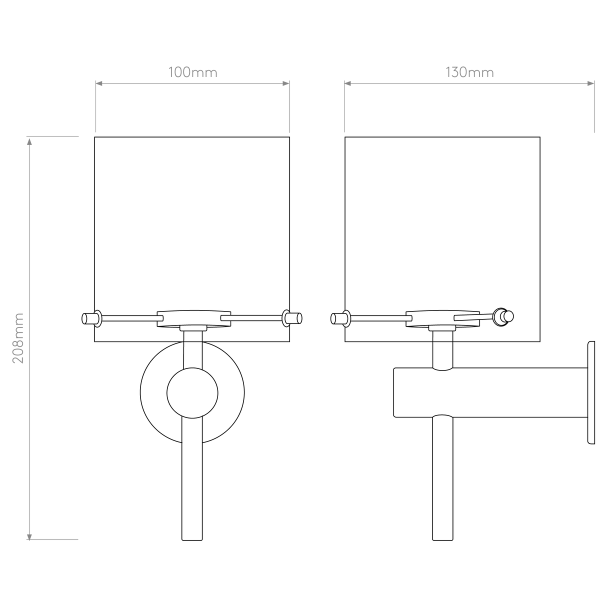 Astro Arezzo Wall Polished Chrome Bathroom Wall Light