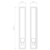 Astro Harvard 500 Natural Brass Outdoor Wall Light