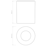 Astro Kos Round 140 LED Textured Black Outdoor Downlight