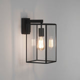Astro Box Lantern 350 Textured Black Outdoor Wall Light