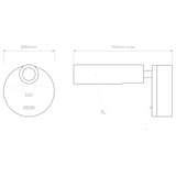 Astro Enna Surface LED Bronze Interior Reading Light
