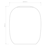 Astro Curve Glass 285 Dark Smoke Lampshade Shade