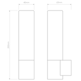 Astro Bari Matt Black Bathroom Wall Light