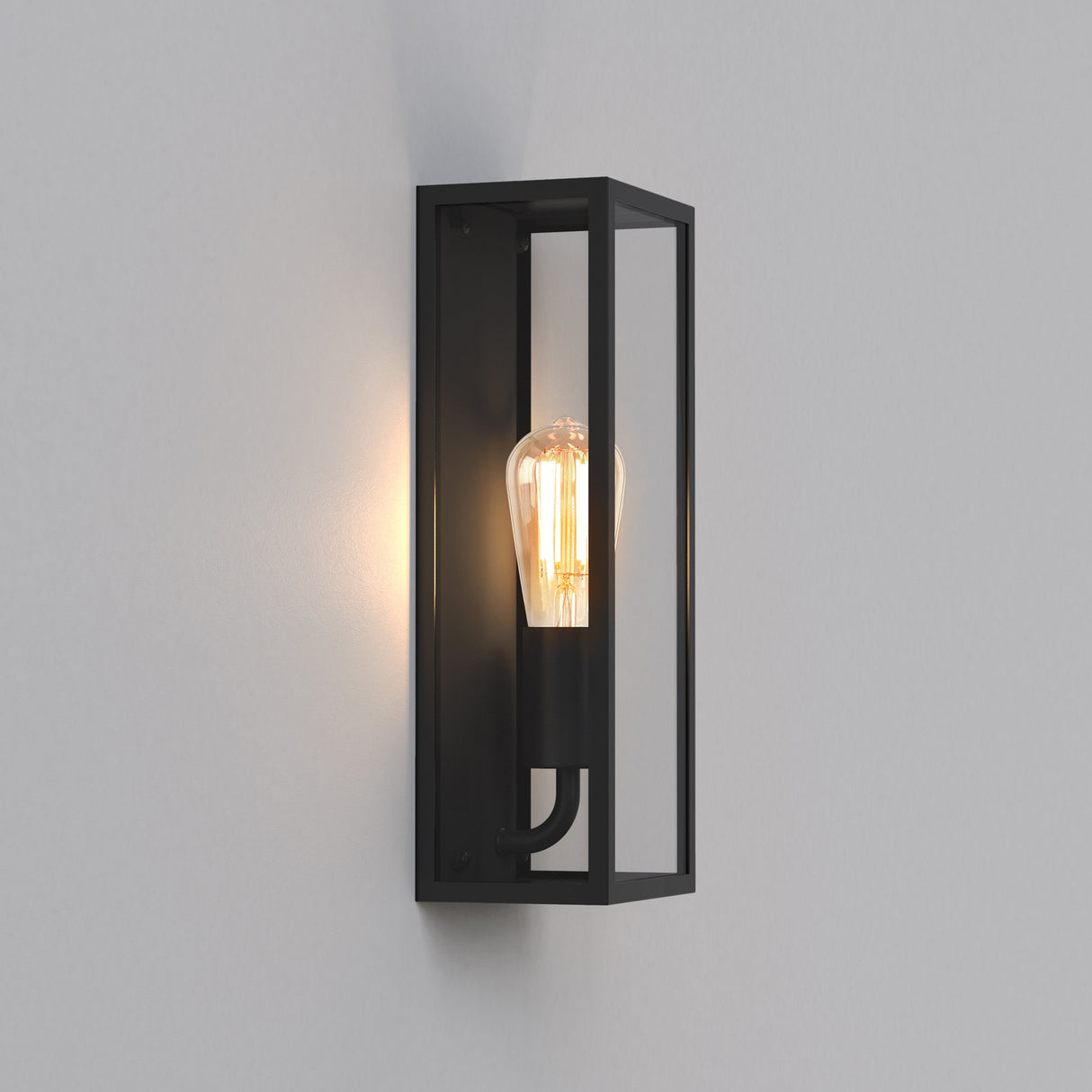 Astro Messina 130 Textured Black Outdoor Wall Light