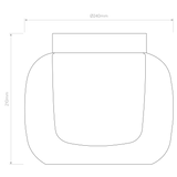 Astro Aquina Ceiling 240 Matt Black Bathroom Ceiling Light