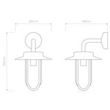 Astro Montparnasse Wall Polished Nickel Outdoor Wall Light