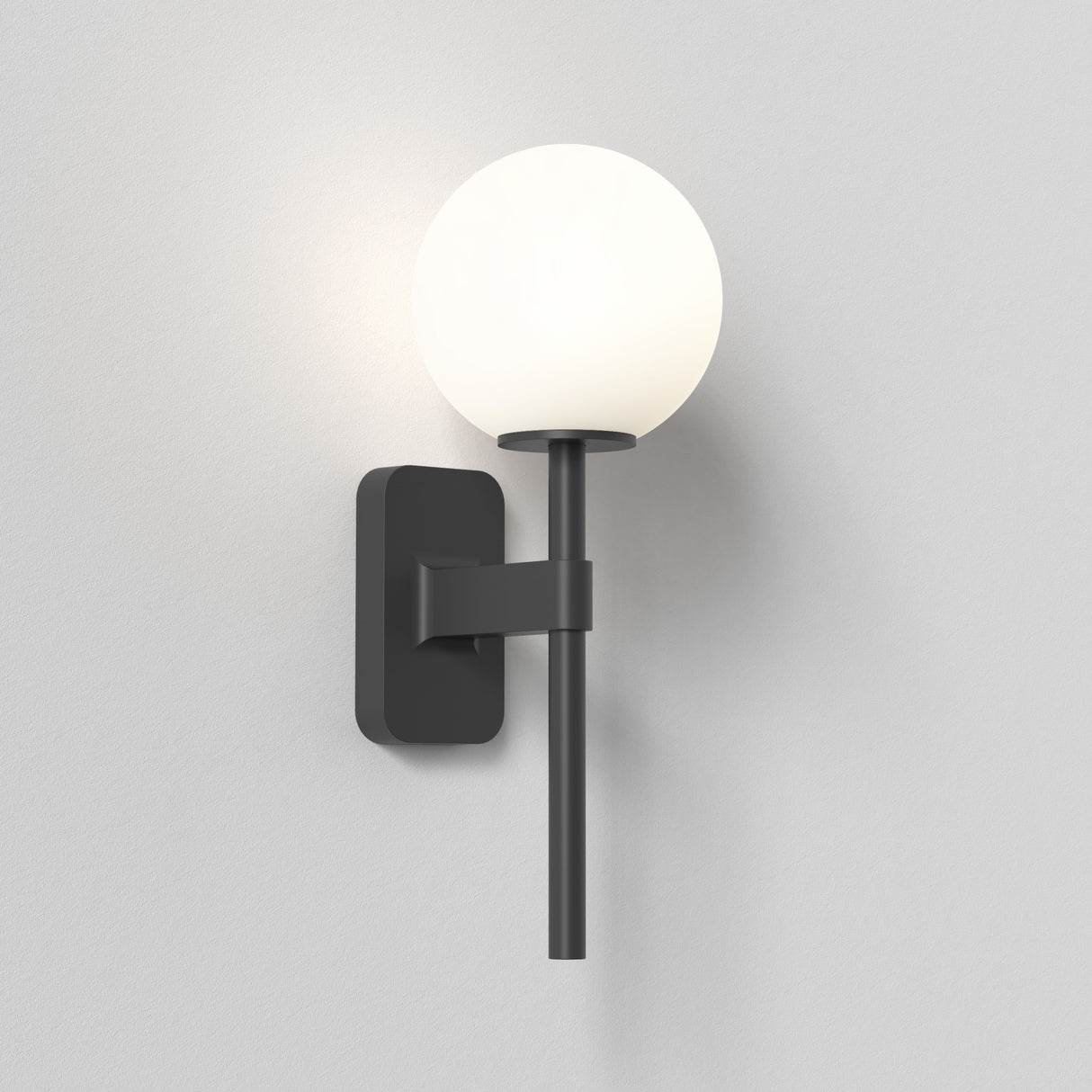 Astro Tacoma Single Matt Black Bathroom Wall Light