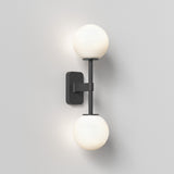 Astro Tacoma Twin Matt Black Bathroom Wall Light