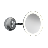 Astro Mascali Round LED Polished Chrome Bathroom Magnifying Mirror
