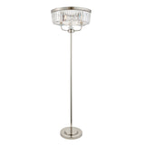 Amos Windsor Floor Lamp Bright Nickel