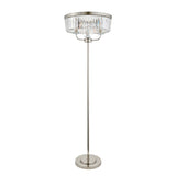 Amos Windsor Floor Lamp Bright Nickel