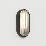 Astro Montreal Oval Textured Black Outdoor Wall Light