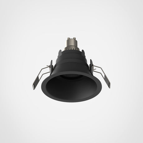 Astro Minima Slimline Round Fixed Fire-Rated IP65 Matt Black Bathroom Downlight