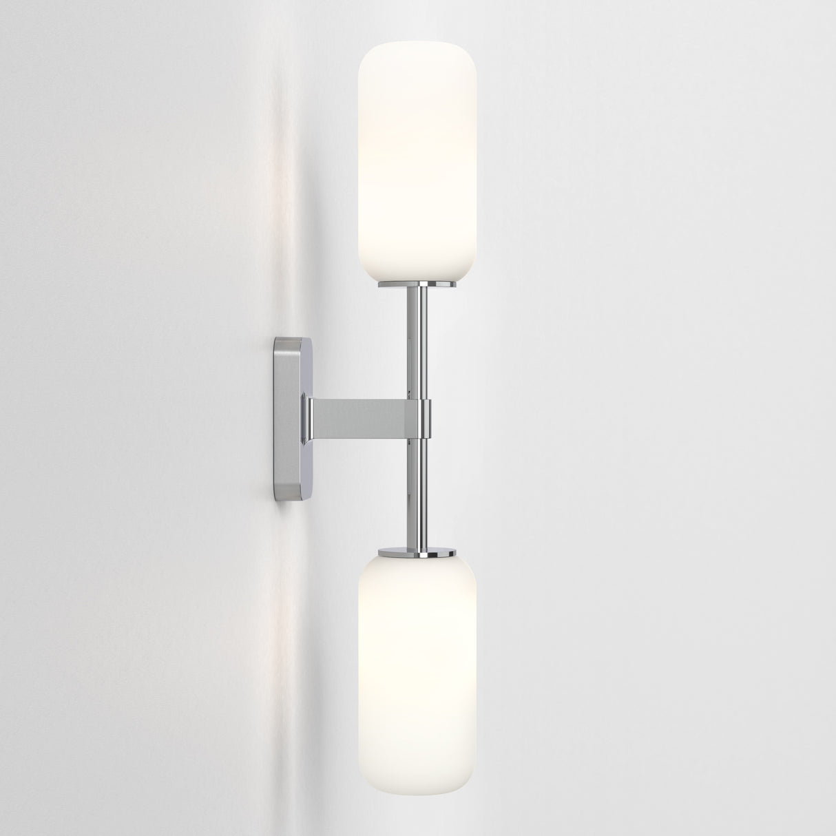 Astro Tacoma Twin Polished Chrome Bathroom Wall Light