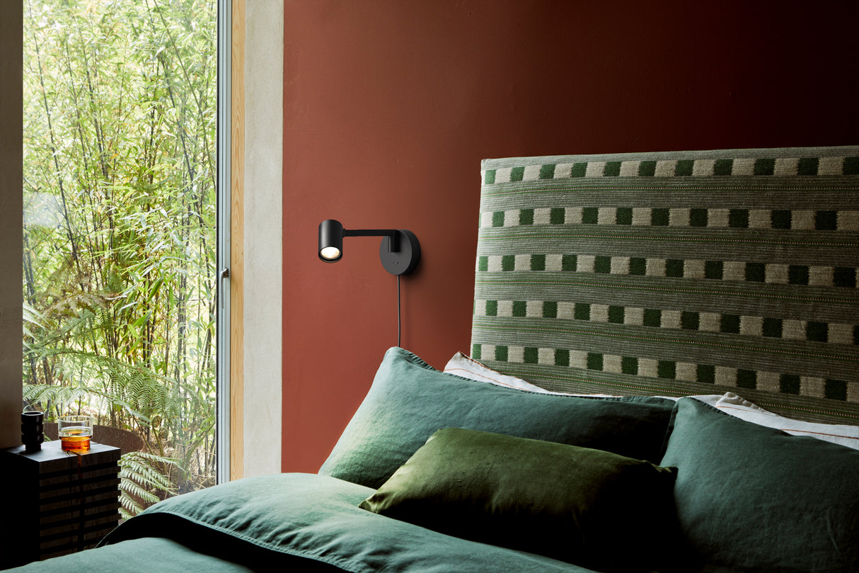 Astro Ascoli Swing Plug In Matt Black Interior Reading Light