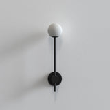 Astro Orb Single Matt Black Bathroom Wall Light