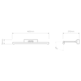 Astro Goya 460 LED Brushed Antique Brass Interior Picture Light