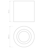 Astro Kos II Matt White Bathroom Downlight