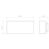Astro Comino 320 Plaster Interior Wall Light