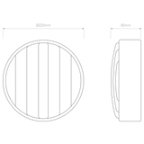 Astro Montreal Round 220 Textured Black Outdoor Wall Light