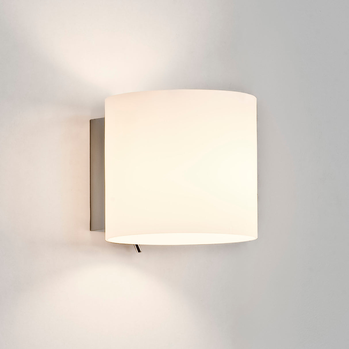 Astro Luga White Glass Interior Wall Light