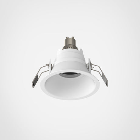 Astro Minima Slimline Round Fixed Fire-Rated IP65 Matt White Bathroom Downlight