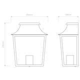 Astro Richmond Wall 235 Textured Black Outdoor Wall Light