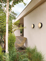 Astro Montreal Round 220 Textured Black Outdoor Wall Light