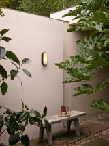 Astro Montreal Oval Textured Black Outdoor Wall Light