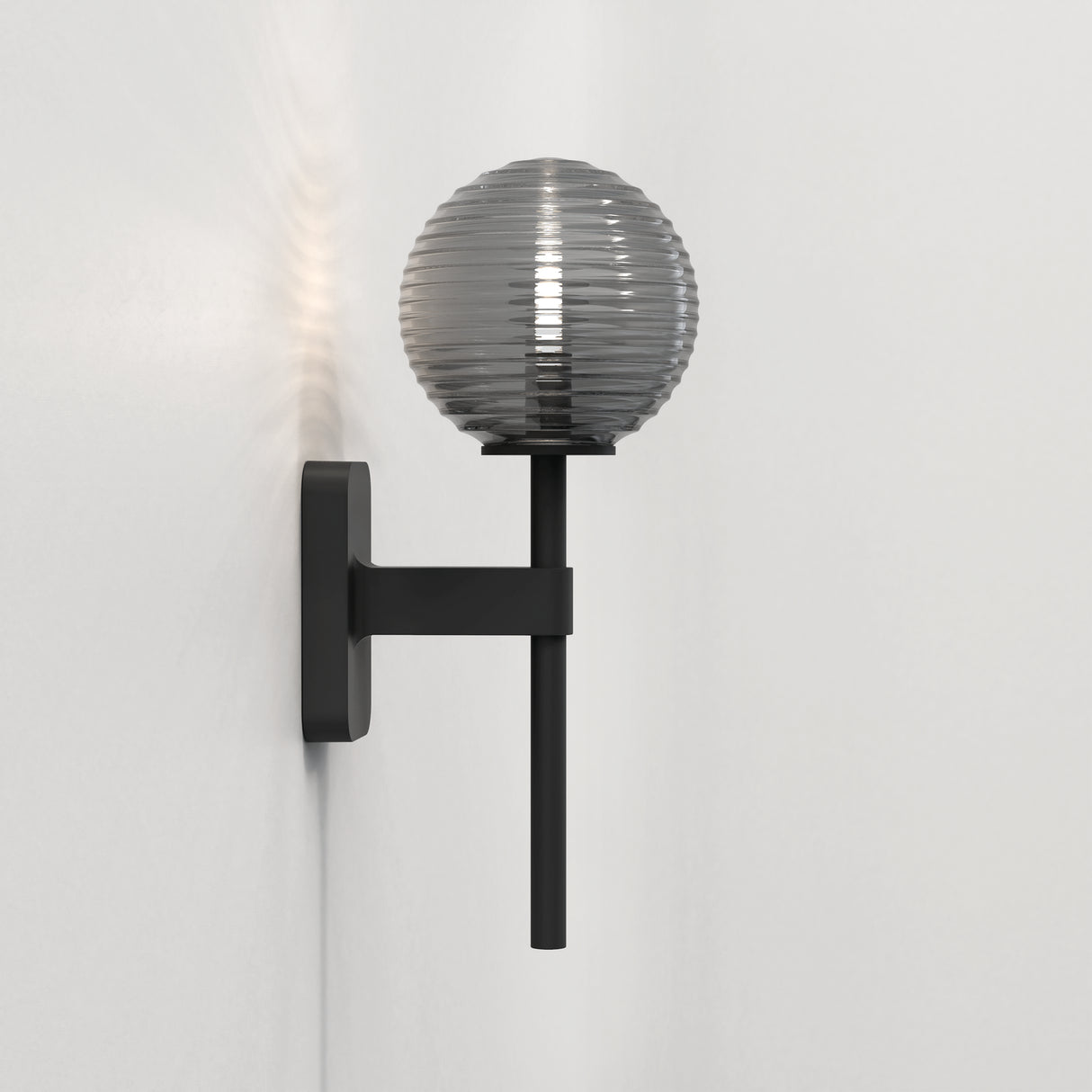 Astro Tacoma Single Matt Black Bathroom Wall Light