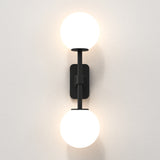 Astro Tacoma Twin Matt Black Bathroom Wall Light