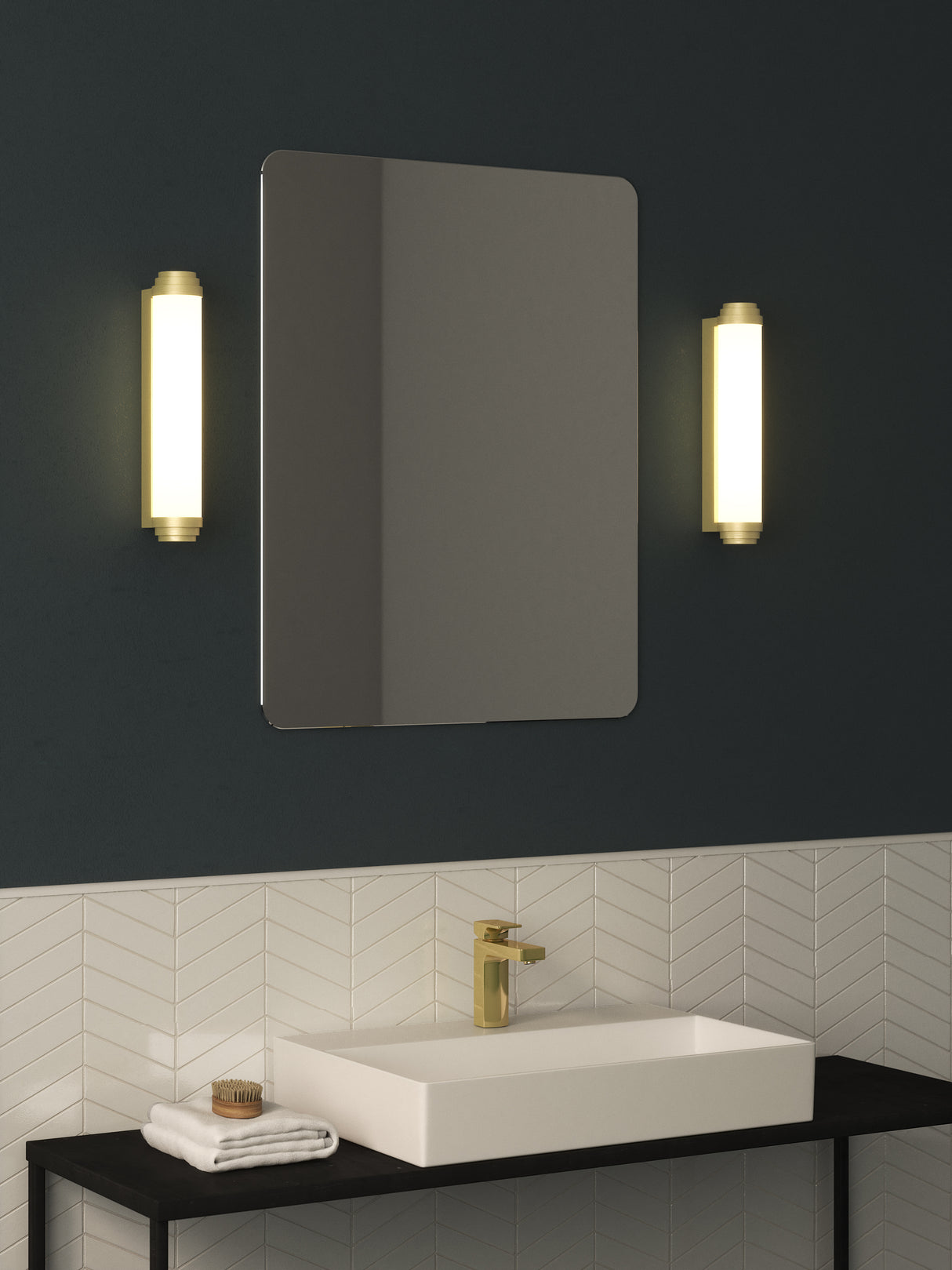 Astro Burlington 400 Phase Matt Gold Bathroom Wall Light