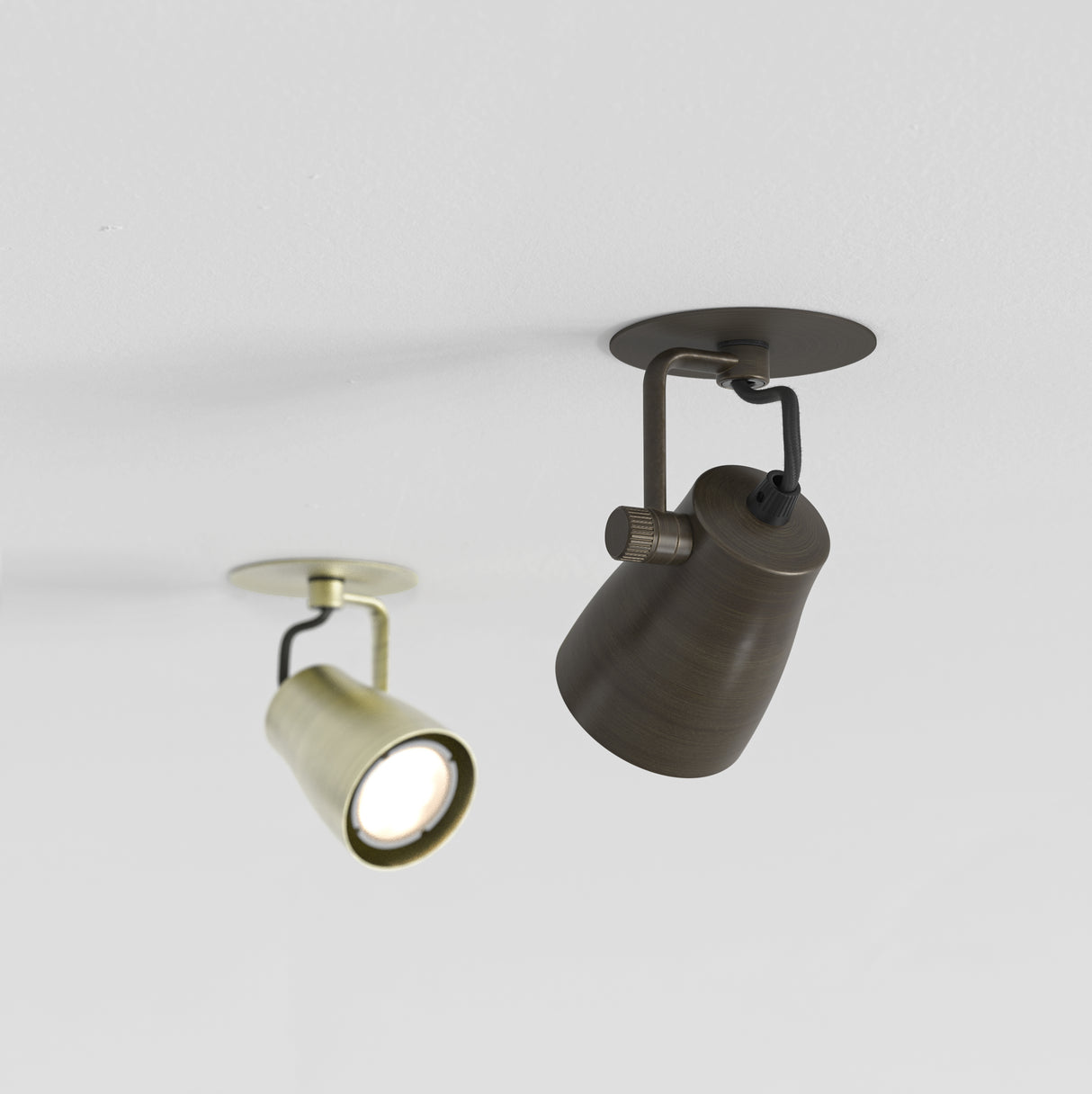 Astro Juno Recessed Matt Brushed Brass Interior Spotlight