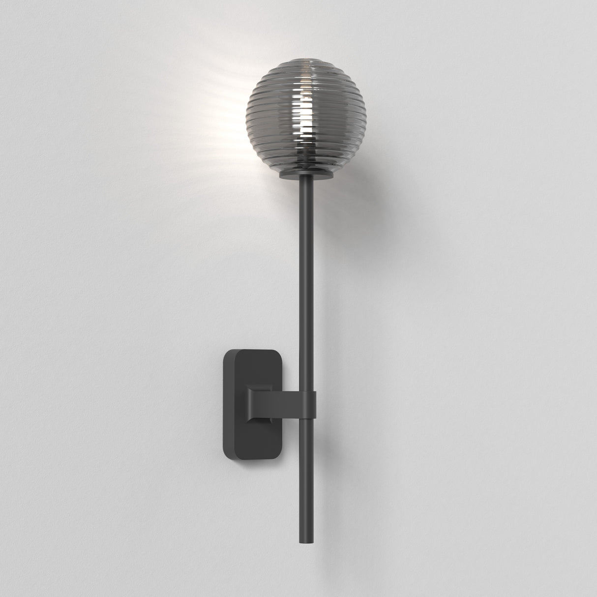 Astro Tacoma Single Grande Matt Black Bathroom Wall Light