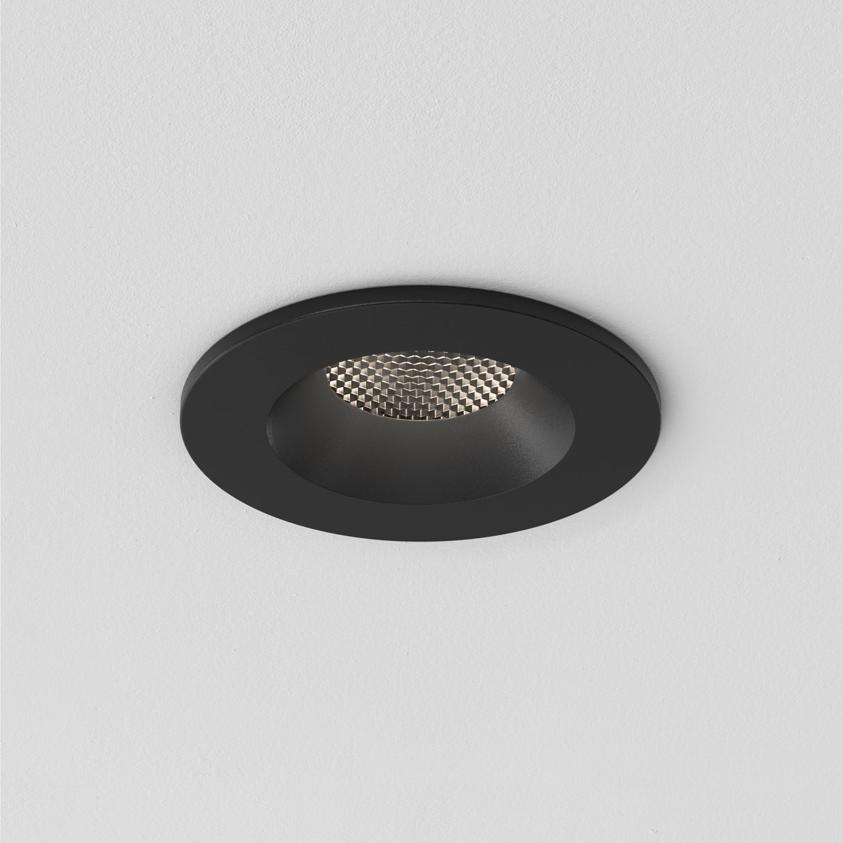 Astro Kos Recessed Textured Black Outdoor Downlight
