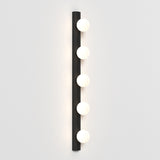 Astro Cabaret 5 II Matt Black Bathroom Wall Light