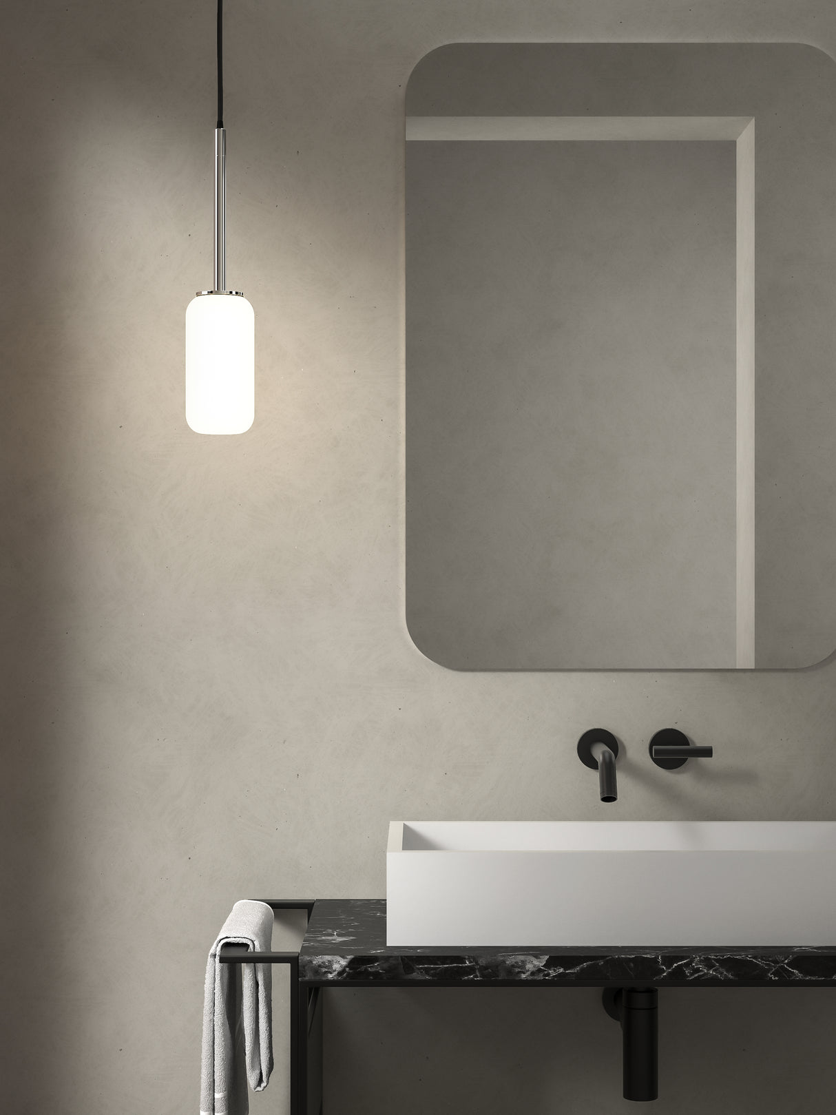 Astro Tacoma Pendant Polished Chrome Interior Pendant Light