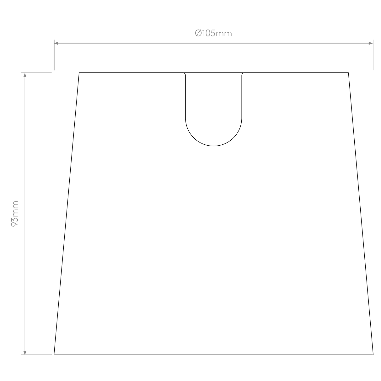 Astro Miura Cone 105 Matt Nickel Metal Lampshade