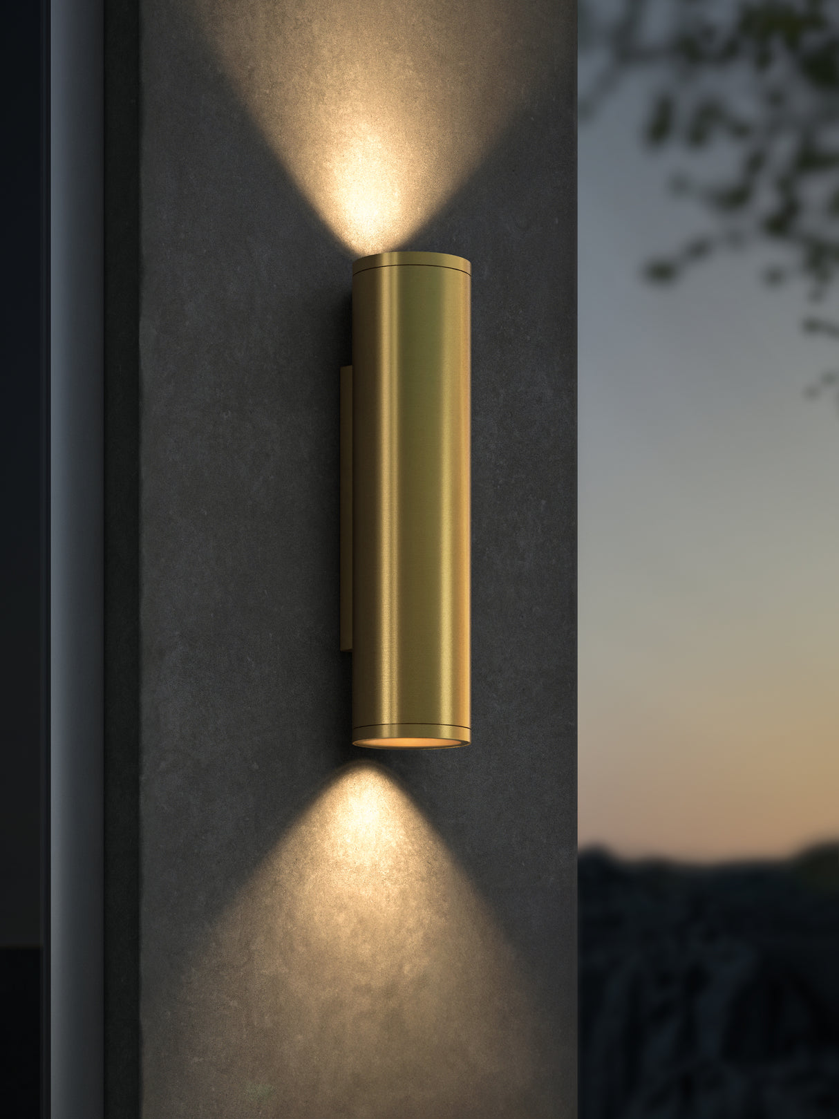 Astro Ava 300 PVD Brushed Brass Coastal Wall Light
