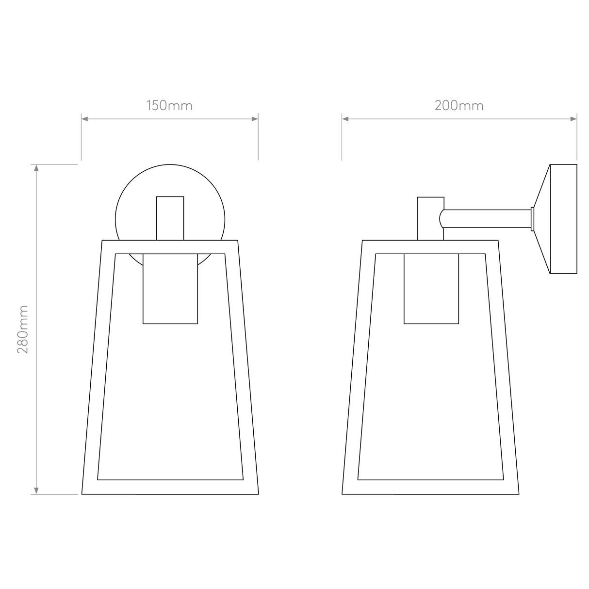 Astro Calvi Wall 215 Antique Brass Outdoor Wall Light