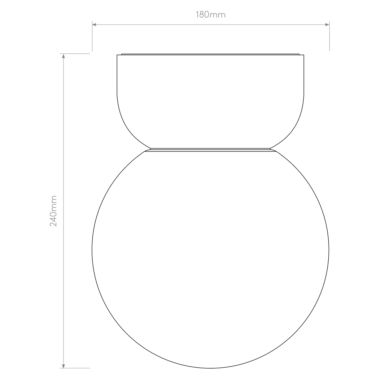 Astro Lyra Ceiling 180 Gloss Glaze White Bathroom Ceiling Light