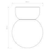 Astro Lyra Ceiling 180 Gloss Glaze White Bathroom Ceiling Light
