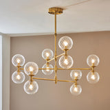 Amos Buckland 12 Light Chandelier Brushed Brass